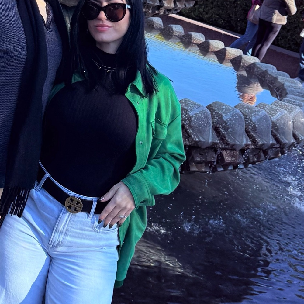 Zara green shacket